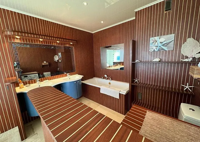 Lejlighed Grand Climatise Avec Terrasses, Vue Mer, Parking Et Wifi - Fr-1-335-173 Hyères